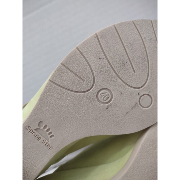 Spring Step Sandals Wedge Size 9US/40EU Spring Green Suede Slip On - Picture 8 of 9